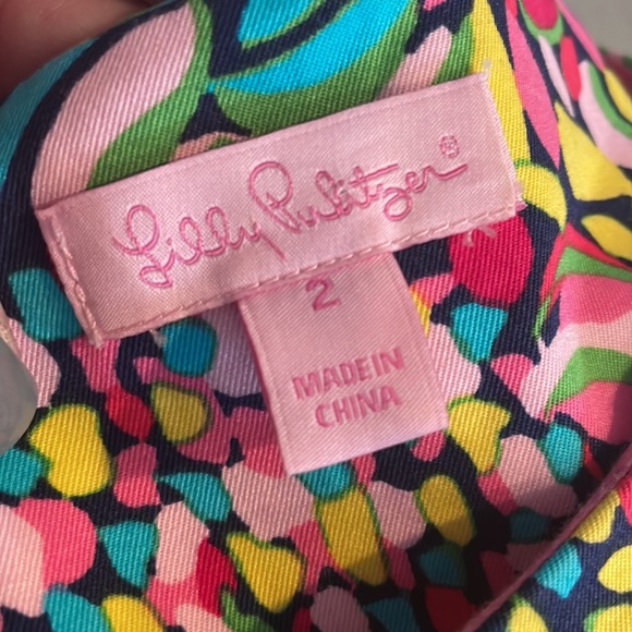 Lilly Pulitzer Caw Shauna Shift Dress 3/4 sleeve fully lined size 2 - Picture 2 of 8